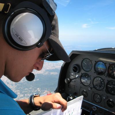 Benjamin Garavel en plein navigation