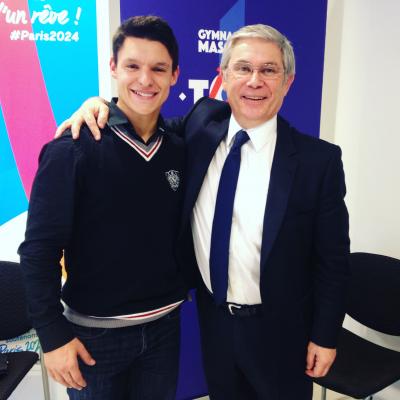 Avec le Président de la FFG, James Blateau